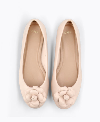 Candice Ballerina Flats - Beige