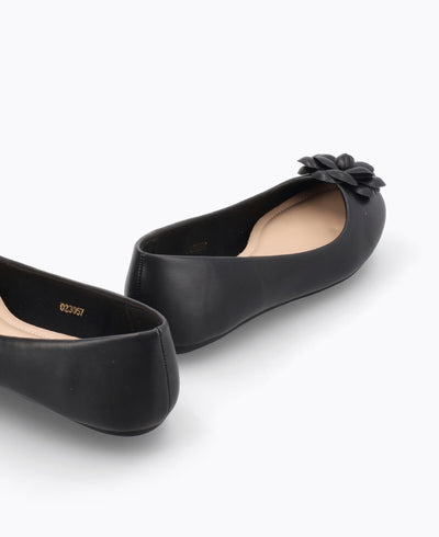 Candice Ballerina Flats - Black