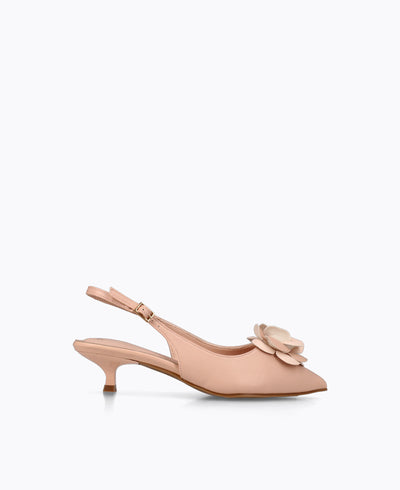 Rosé Slingback Heel Pumps - Pink