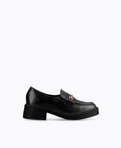 Passionate Platform Loafers - Black