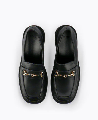 Passionate Platform Loafers - Black