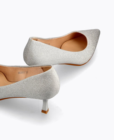 Sierra Heel Pumps - Silver