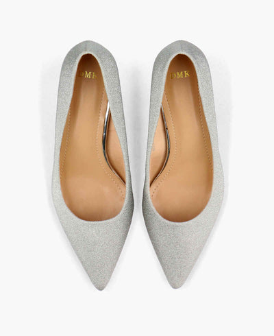 Sierra Heel Pumps - Silver