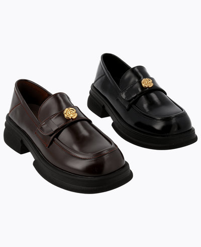 Darsha Platform Loafers - Black