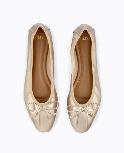 Lexi Ballerina Flats - Rose Gold