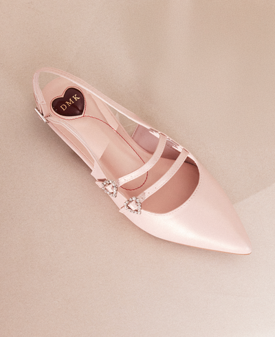 Inca Slingback Mary Jane Flats - Valentine&#39;s Pink