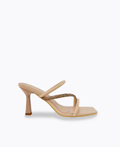 Adalyn Heel Sandals - Nude