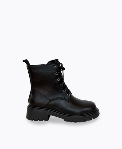 Lyon Combat Boots - Black