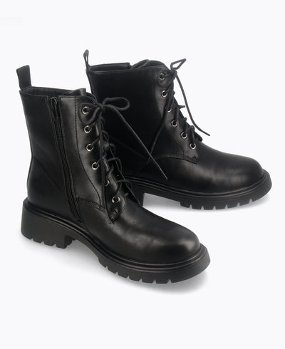 Lyon Combat Boots - Black