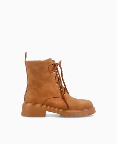 Lyon Combat Boots - Camel