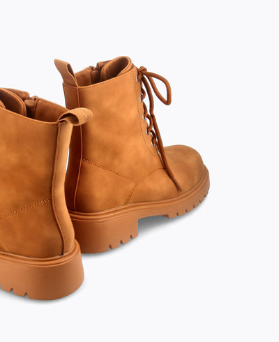 Lyon Combat Boots - Camel