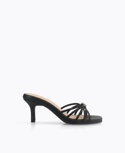 Angie Heel Sandals - Black