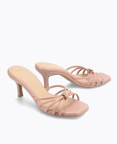 Angie Heel Sandals - Pink