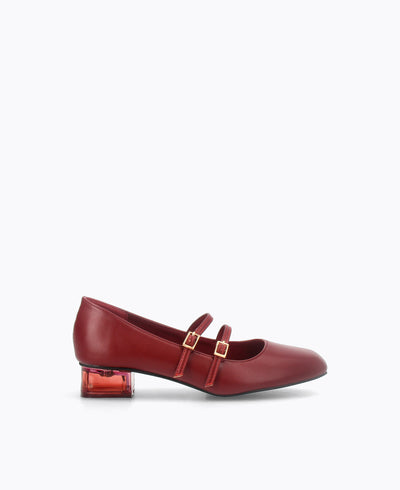 Carrie Mary Janes - Matte Red