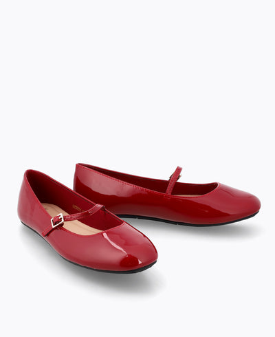 Gianne Mary Jane Flats - Red