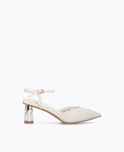 Crystal Clear Confidence Heel Pumps - White