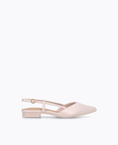 Brianna Slingback Flat Pumps - Pink