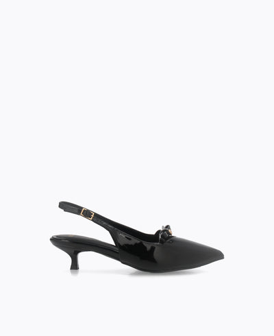 Madelyn Slingback Heel Pumps - Black