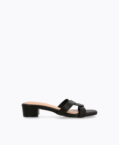 Aria Heel Sandals - Black