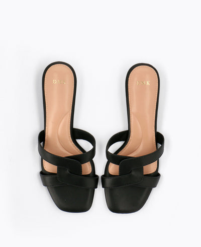 Aria Heel Sandals - Black