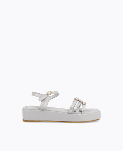 Mia Strappy Platform Sandals - Lilac