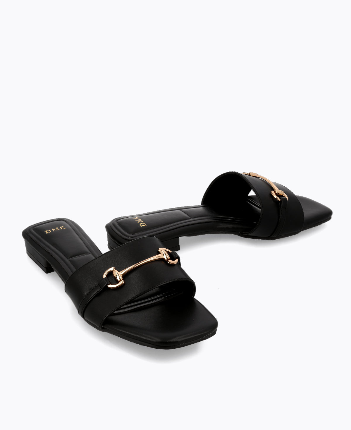 Olivia Flat Sandals Black DMK