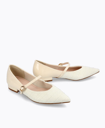 Beau Mary Janes - Beige