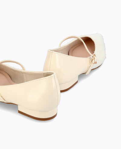 Beau Mary Janes - Beige