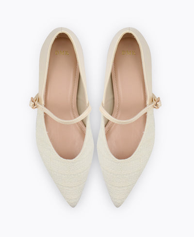 Beau Mary Janes - Beige