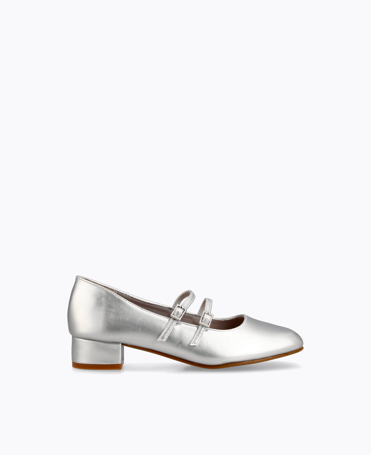 Mary jane hot sale silver shoes