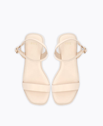 Teagan Platform Sandals - Beige