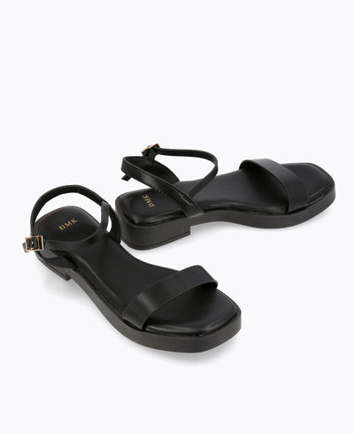 Teagan Platform Sandals - Black