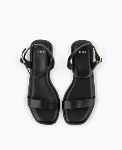 Teagan Platform Sandals - Black