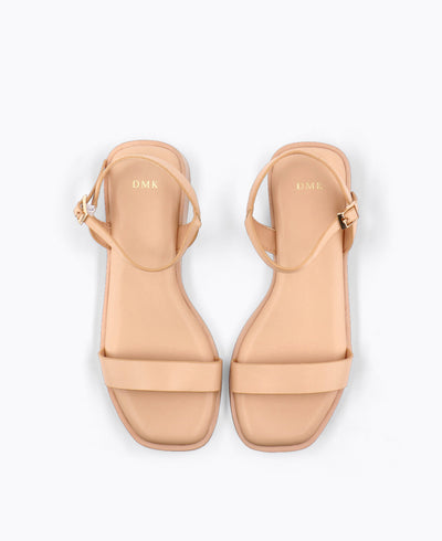 Teagan Platform Sandals - Nude