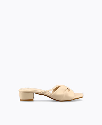 Chelsea Heel Sandals - Beige