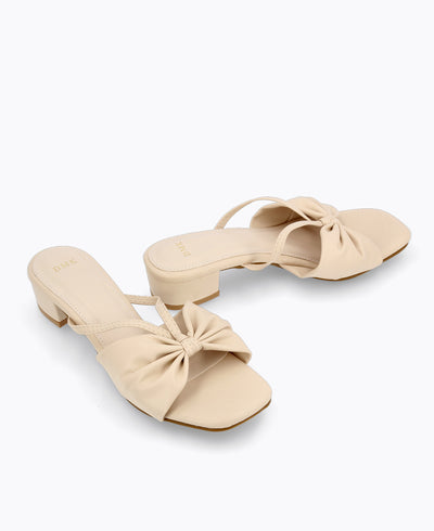 Chelsea Heel Sandals - Beige