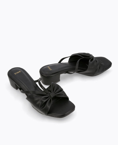 Chelsea Heel Sandals - Black