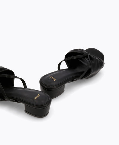 Chelsea Heel Sandals - Black