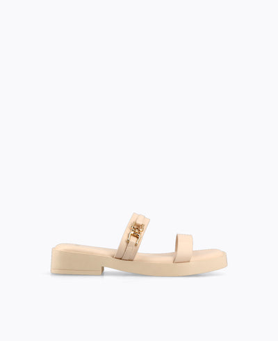 Sabine Platform Sandals - Beige