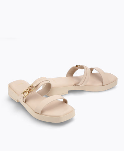 Sabine Platform Sandals - Beige