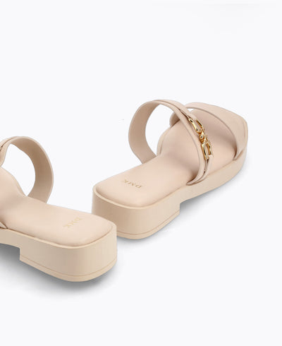 Sabine Platform Sandals - Beige