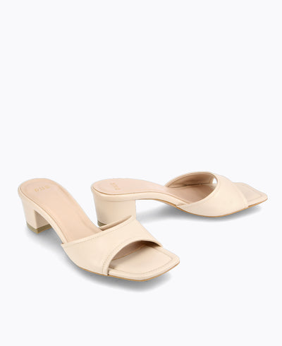 Blair Heel Sandals - Beige