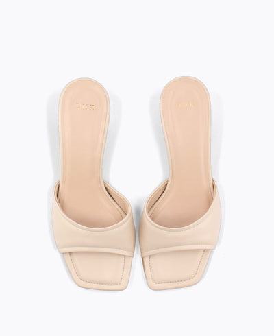 Blair Heel Sandals - Beige