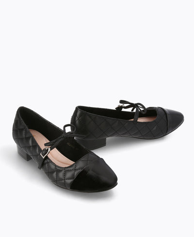 Bridget Ballerina Mary Janes - Black