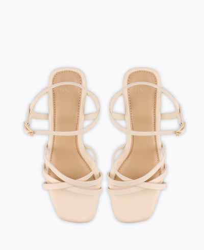 Uplift Me Platform Heel Sandals - Beige