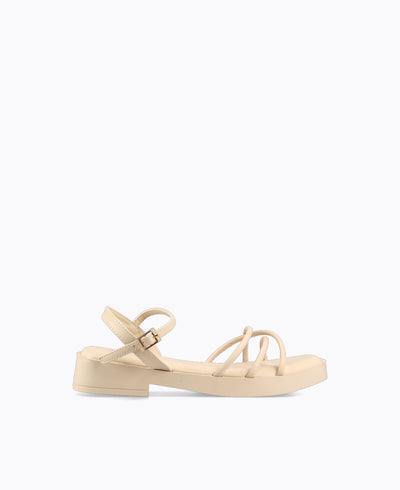 Lisa Platform Sandals - Beige