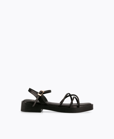 Lisa Platform Sandals - Black