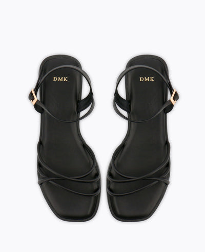 Lisa Platform Sandals - Black