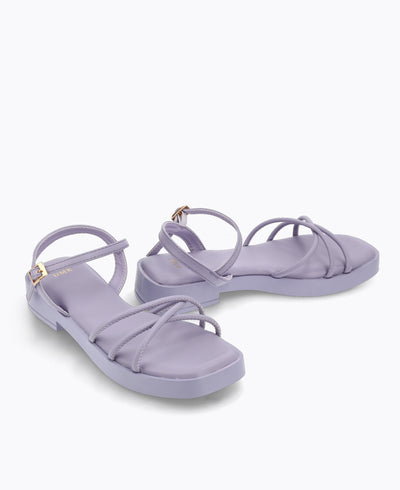 Lisa Platform Sandals - Purple