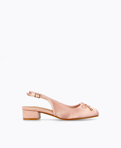 Paris Slingback Heel Pumps - Pink